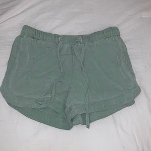 Green RVCA shorts